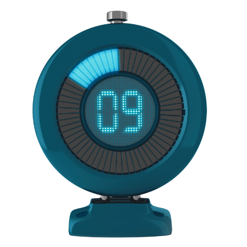 Rotating countdown timer on desk for ADHD visual time tracking