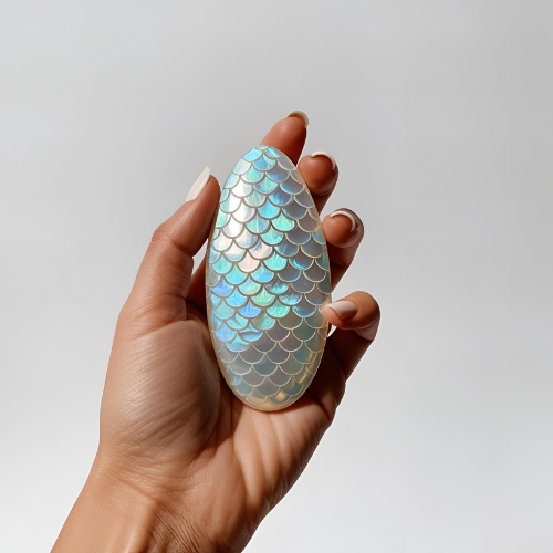 Shining, iridescent Morf Fidget Worm toy for ADHD