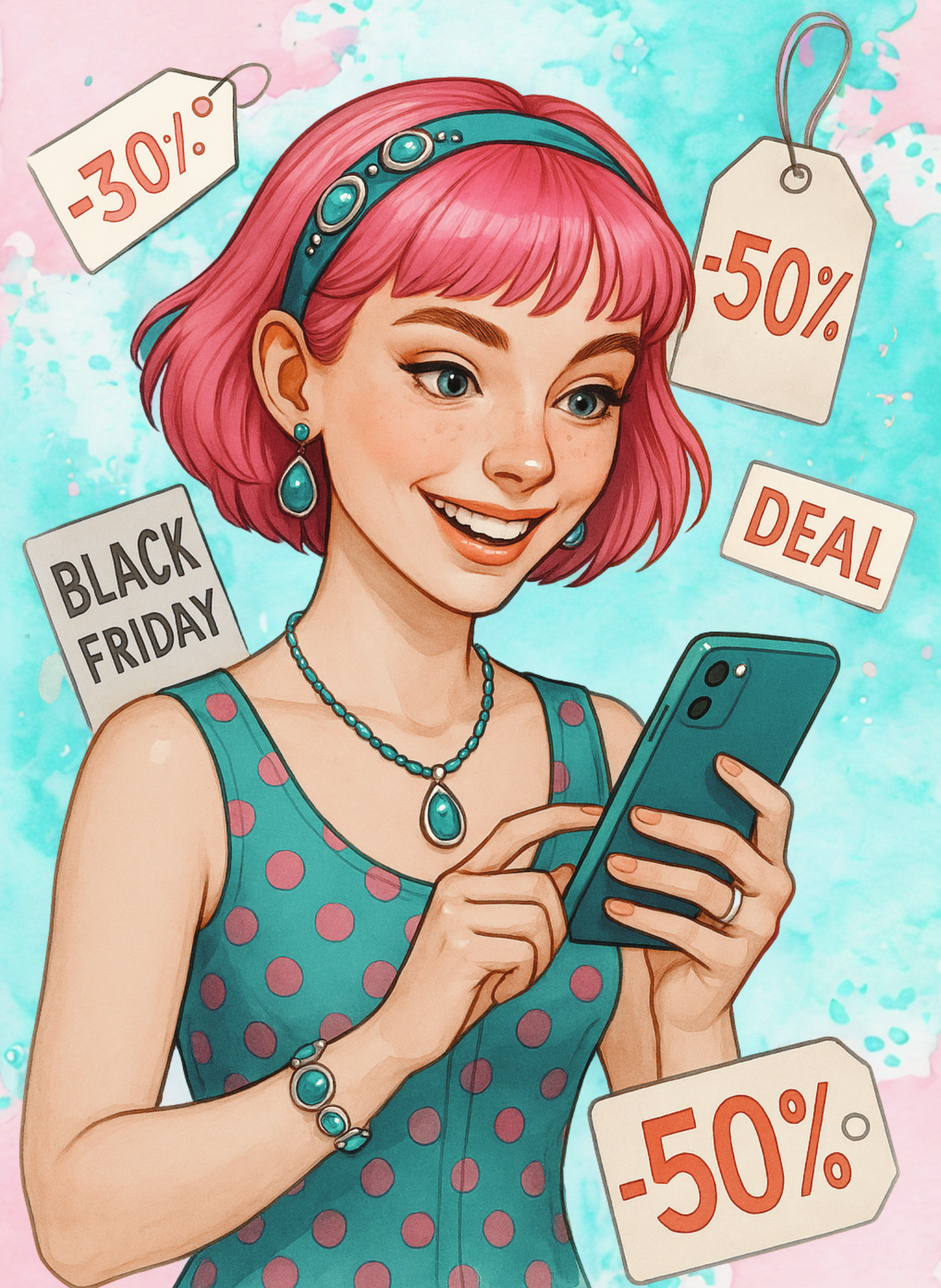 HyperFocus Pocus mascot surrounded by Black Friday deals graphics.